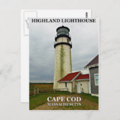 Highland Lighthouse, Massachusetts Postkarte (Vorne/Hinten)