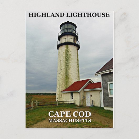 Highland Lighthouse, Massachusetts Postkarte (Vorderseite)