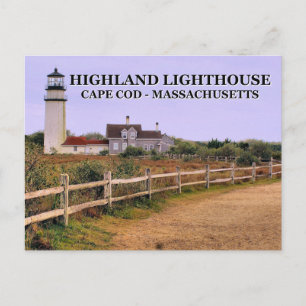 Highland Lighthouse, Massachusetts Postkarte