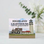 Highland Lighthouse, Massachusetts Postkarte (Stehend Vorderseite)
