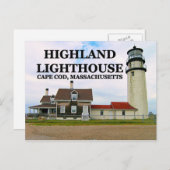 Highland Lighthouse, Massachusetts Postkarte (Vorne/Hinten)