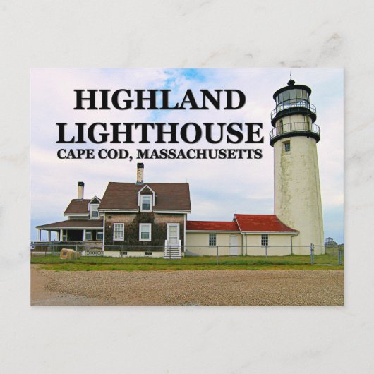 Highland Lighthouse, Massachusetts Postkarte (Vorderseite)