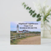 Highland Lighthouse, Massachusetts Postkarte (Stehend Vorderseite)
