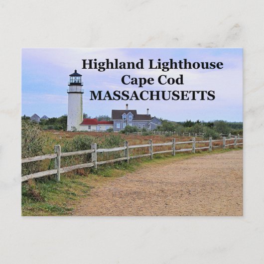 Highland Lighthouse, Massachusetts Postkarte (Vorderseite)