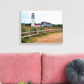 Highland Lighthouse Massachusetts Wrapped Canvas Leinwanddruck (Insitu (Wohnzimmer))