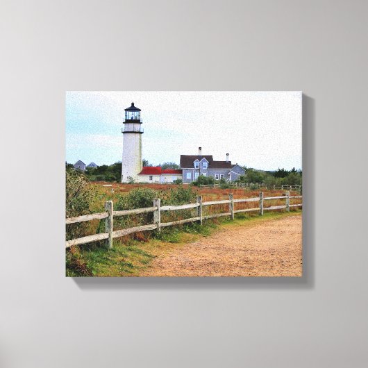Highland Lighthouse Massachusetts Wrapped Canvas Leinwanddruck (Vorderseite)