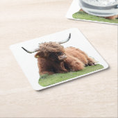 Highland "Moo" Kuh Untersetzer (angewinkelt)