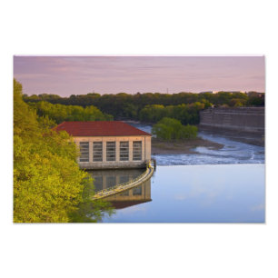 Highland Park Powerhouse und Dam Fotodruck
