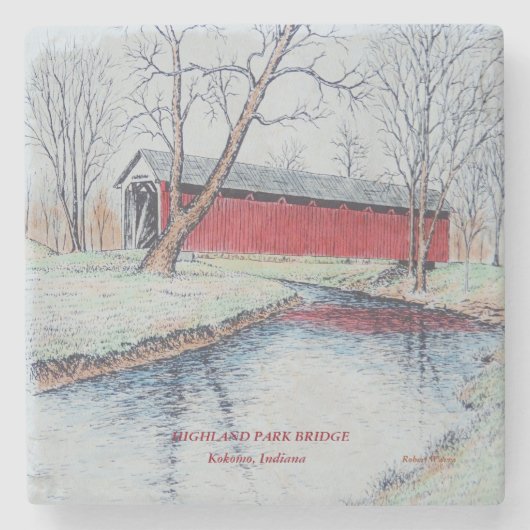 Highland Park Steinuntersetzer (Vorderseite)