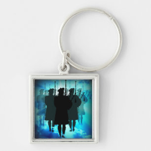 Highland Pfeifer, mit zehntausenden seiner Heilige Schlüsselanhänger