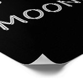 Highland Piper in Bright Moon Poster (Ecke)