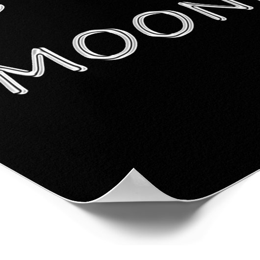 Highland Piper in Bright Moon Poster (Ecke)