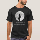 Highland Piper in Bright Moon T-Shirt (Vorderseite)