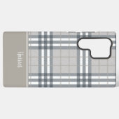 Highland Plaid Beige MagSafe Tough Samsung Galaxy Hülle (Rückseite (Horizontal))