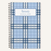Highland Plaid Personalized Journal Notebook Notizblock (Vorderseite)
