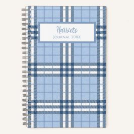 Highland Plaid Personalized Journal Notebook Notizblock