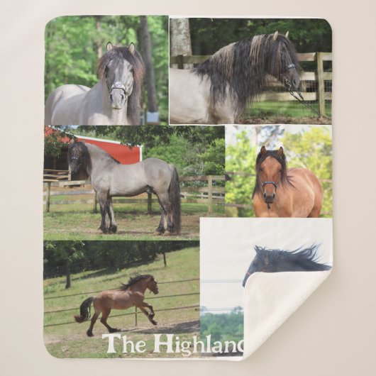 Highland Pony Blanket Sherpadecke (Vorderseite)