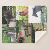 Highland Pony Blanket Sherpadecke (Vorderseite (Horizontal))