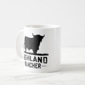 Highland Rancher - Schottland-Kuh für Cattl Kaffeetasse (Vorderseite Links)
