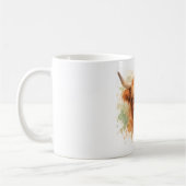 Highland-Rind - Aquarell-Tiere Kaffeetasse (Links)