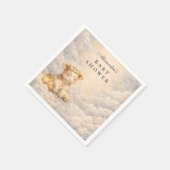 Highland-Rind-Blumen-Baby-Party Serviette (Ecke)