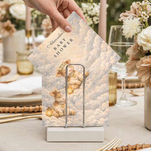 Highland-Rind-Blumen-Baby-Party Serviette