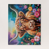 Highland-Rind-Floral Puzzle (Vertikal)