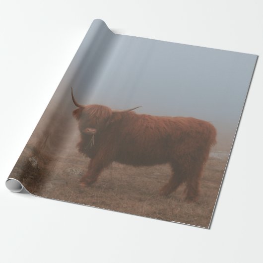 HIGHLAND-RIND GESCHENKPAPIER (Ungerollt)