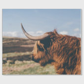 HIGHLAND-RIND GESCHENKPAPIER (Flach)