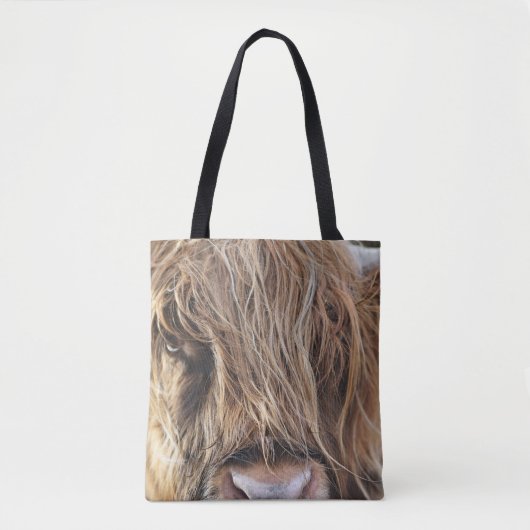 HIGHLAND-RIND-GESICHT TASCHE (Vorderseite)
