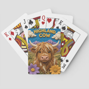 Highland-Rind Highland-Moor Moderne KlayKoo Spielkarten