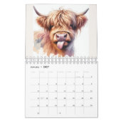 Highland-Rind-Kalender 2026 Kalender (Jan 2027)