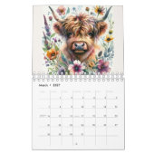 Highland-Rind-Kalender 2026 Kalender (Mär 2027)