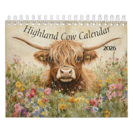 Highland-Rind-Kalender 2026 Kalender