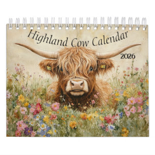 Highland-Rind-Kalender 2026 Kalender