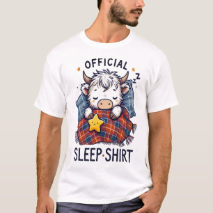 Highland-Rind-Png, Offizielles Schlaf-Png T-Shirt