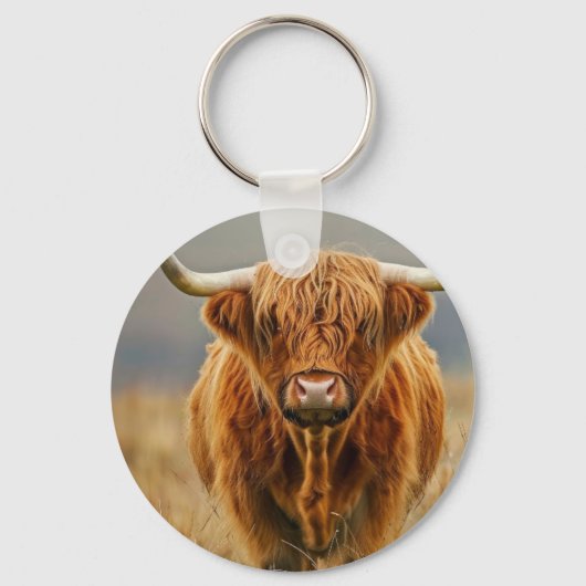 Highland-Rind Schlüsselanhänger (Vorderseite)