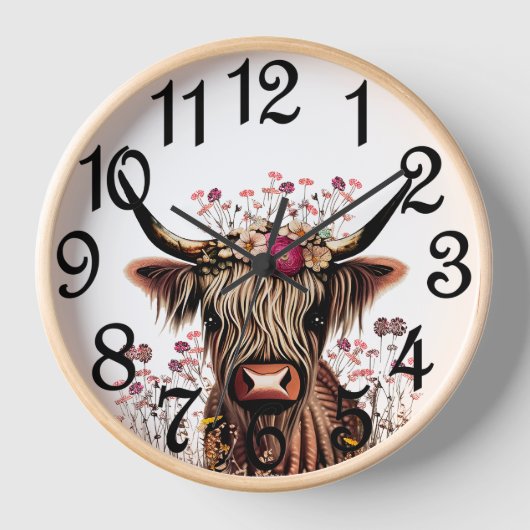 Highland-Rind  Uhr (Vorderseite)