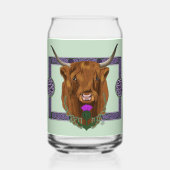 Highland Scottish Cow Lila Celtic Knot Work Dosenglas (Vorderseite)