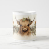 Highland Scottish Cows Jumbo-Tasse (Vorderseite)