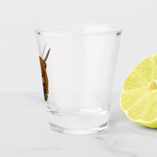 Highland Scottish Lila Celtic Knot Work Schnapsglas (Rechts)