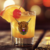 Highland Scottish Lila Celtic Knot Work Schnapsglas