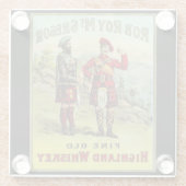 HIghland Scottish Whiskey Label Glasuntersetzer (Rückseite)