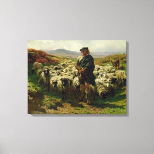 Highland Shepherd, 1859 Leinwanddruck (Vorderseite)