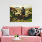 Highland Shepherd, 1859 Leinwanddruck (Insitu (Wohnzimmer))