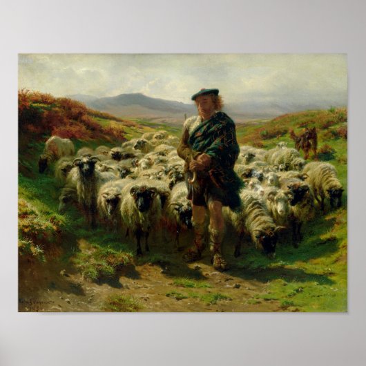 Highland Shepherd, 1859 Poster (Vorne)