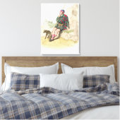 Highland Shepherd, aus "Kostüm von Großbritannien" Leinwanddruck (Insitu (Schlafzimmer))