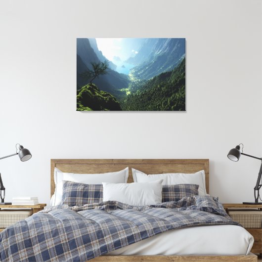 Highland Spring (Triptych) Leinwanddruck (Insitu (Schlafzimmer))