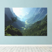 Highland Spring (XL Triptych) Canvas Print Leinwanddruck (Insitu (Holzboden))