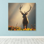 Highland Stag Leinwanddruck (Insitu (Holzboden))